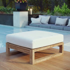 Modway Upland Outdoor Patio Teak Ottoman