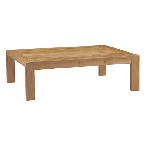 Modway Upland Outdoor Patio Wood Coffee Table  