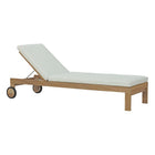 Modway Upland Outdoor Patio Teak Chaise  