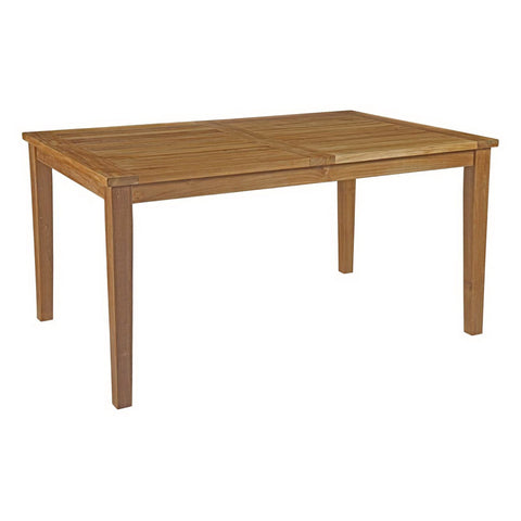 Modway Marina 60" Outdoor Patio Teak Dining Table  