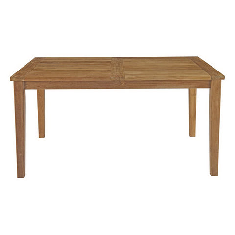 Modway Marina 60" Outdoor Patio Teak Dining Table  