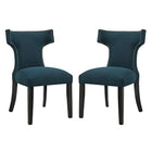 Modway Curve Fabric Dining Side Chair Set of 2  
