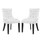Modway Regent Vinyl Dining Side Chair Set of 2  