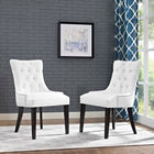 Modway Regent Vinyl Dining Side Chair Set of 2