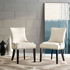 Modway Marquis Fabric Dining Side Chair Set of 2