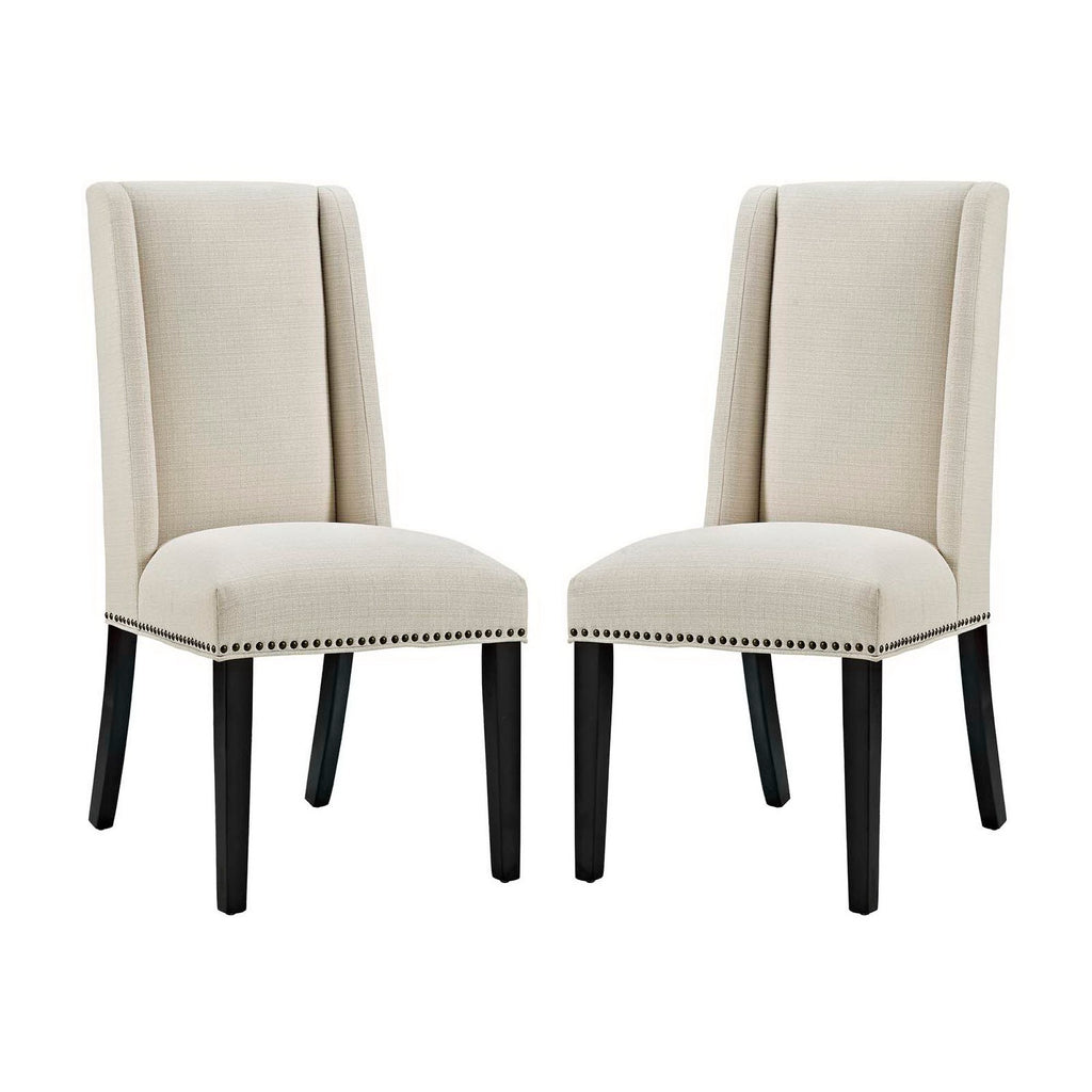 Modway Baron Fabric Dining Chair Set of 2  