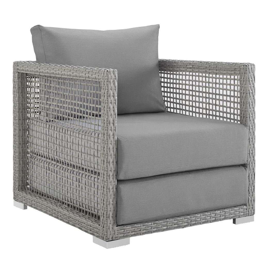 Modway Aura Rattan Outdoor Patio Armchair  