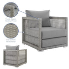 Modway Aura Rattan Outdoor Patio Armchair
