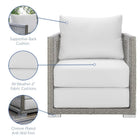 Modway Aura Rattan Outdoor Patio Armchair