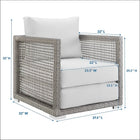 Modway Aura Rattan Outdoor Patio Armchair