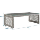 Modway Aura Rattan Outdoor Patio Coffee Table