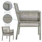 Modway Aura Outdoor Patio Wicker Rattan Dining Armchair