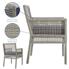 Modway Aura Outdoor Patio Wicker Rattan Dining Armchair
