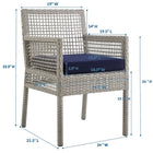 Modway Aura Outdoor Patio Wicker Rattan Dining Armchair