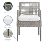 Modway Aura 7 Piece Outdoor Patio Wicker Rattan Set