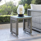 Modway Aura Outdoor Patio Wicker Rattan Side Table