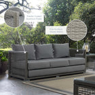 Modway Aura Outdoor Patio Wicker Rattan Sofa