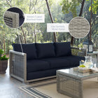 Modway Aura Outdoor Patio Wicker Rattan Sofa