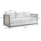 Modway Aura Outdoor Patio Wicker Rattan Sofa
