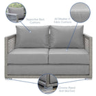 Modway Aura Outdoor Patio Wicker Rattan Loveseat