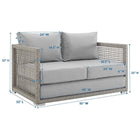 Modway Aura Outdoor Patio Wicker Rattan Loveseat