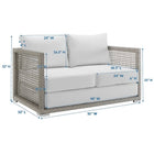 Modway Aura Outdoor Patio Wicker Rattan Loveseat