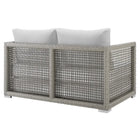 Modway Aura Outdoor Patio Wicker Rattan Loveseat