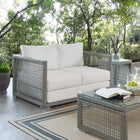 Modway Aura Outdoor Patio Wicker Rattan Loveseat