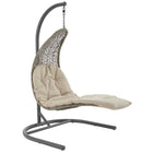 Modway Landscape Hanging Chaise Lounge Outdoor Patio Swing Chair  