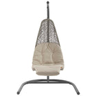 Modway Landscape Hanging Chaise Lounge Outdoor Patio Swing Chair - with Stand