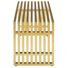 Modway Gridiron Medium Stainless Steel Bench