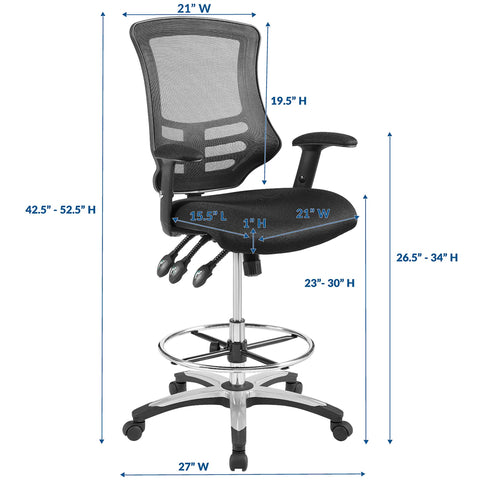 Modway Calibrate Mesh Drafting Chair  