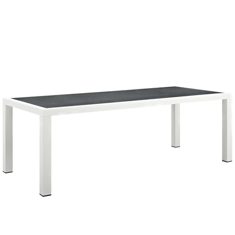 Modway Stance 90.5" Outdoor Patio Aluminum Dining Table  
