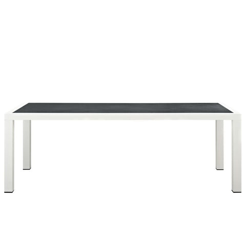 Modway Stance 90.5" Outdoor Patio Aluminum Dining Table  