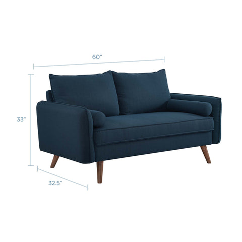 Modway Revive Upholstered Fabric Loveseat  