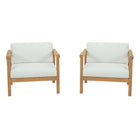 Modway Bayport 2 Piece Outdoor Patio Teak Set  