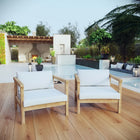 Modway Bayport 2 Piece Outdoor Patio Teak Set