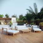 Modway Bayport 8 Piece Outdoor Patio Teak Set