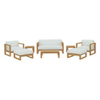 Modway Upland 8 Piece Outdoor Patio Teak Set  