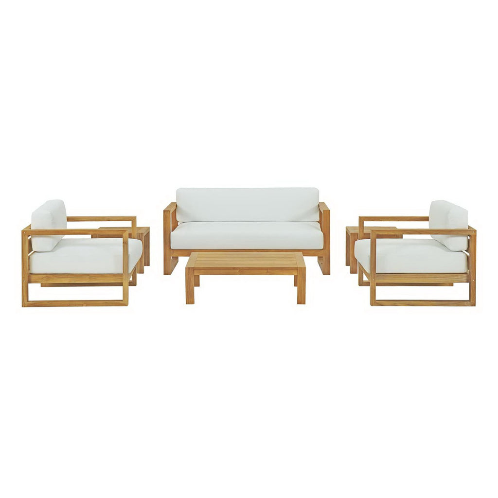 Modway Upland 6 Piece Outdoor Patio Teak Set  