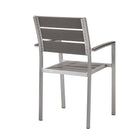 Modway Shore Outdoor Patio Aluminum Dining Armchair
