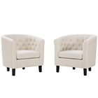 Modway Prospect 2 Piece Upholstered Fabric Armchair Set  