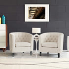 Modway Prospect 2 Piece Upholstered Fabric Armchair Set