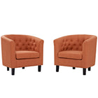 Modway Prospect 2 Piece Upholstered Fabric Armchair Set  