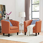 Modway Prospect 2 Piece Upholstered Fabric Armchair Set