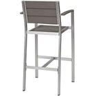 Modway Shore Outdoor Patio Aluminum Bar Stool Set of 2