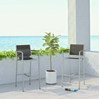 Modway Shore Outdoor Patio Aluminum Bar Stool Set of 2