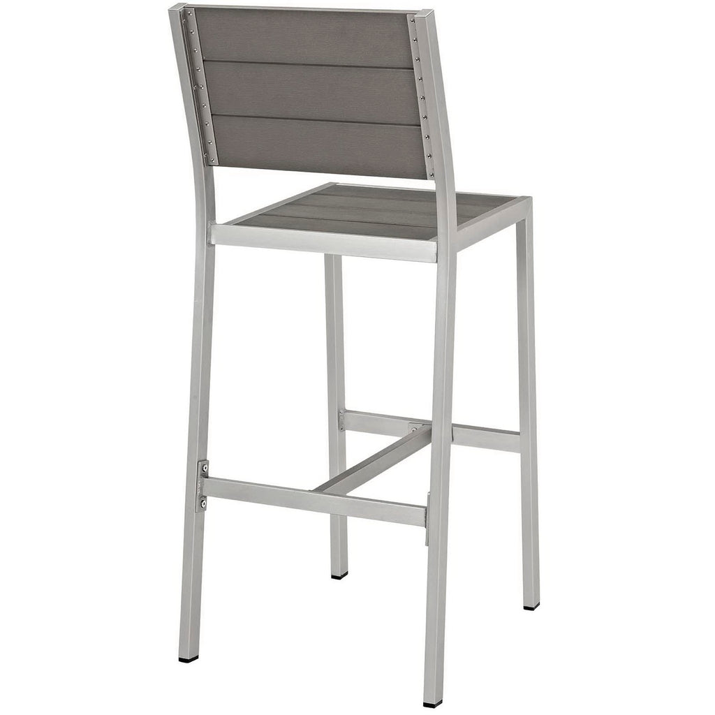 Modway Shore 3 Piece Outdoor Patio Aluminum Pub Set  EEI-3158
