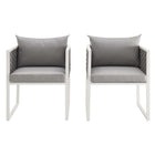 Modway Stance Outdoor Patio Aluminum Dining Armchair Set of 2
