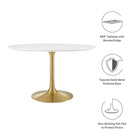 Modway Lippa 48" Round Wood Dining Table